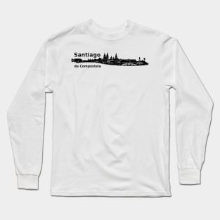 Santiago de Compostela City - World Cities Series by 9BH Long Sleeve T-Shirt